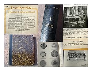 Seller image for Textilberichte ber Wissenschaft, Industrie und Handel. Erster (I.) Jahrgang, 1920. for sale by Versandantiquariat Abendstunde