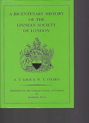 Bild des Verkufers fr A Bicentenary History of the Linnean Society of London. zum Verkauf von Antiquariat am Flughafen