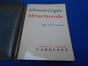 Semantique Structurale. Recherche De Méthode