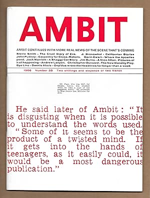 Seller image for Ambit No.28 (Summer 1966) for sale by The Bookshop at Beech Cottage