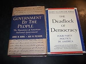 Bild des Verkufers fr Government by the People the Dyunamics of American National Government and The Deadlock of Democracy Four Party Politics in America 2 Books zum Verkauf von Uncommon Books