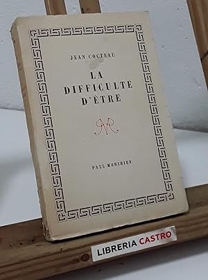 La difficulté d'être