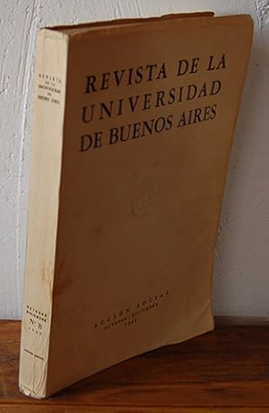 Imagen del vendedor de REVISTA DE LA UNIVERSIDAD DE BUENOS AIRES. Desde su iniciacin, ao XLIV n 332. De la cuarta poca, Ao II n 8 (Vol. 2 - T. III) a la venta por EL RINCN ESCRITO