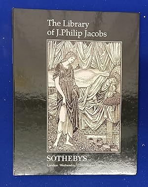 Seller image for The Library of J. Philip Jacobs Comprising Illuminated Mediaeval Manuscripts; Private Press Books; Fine Bindings; Illustrated Books; Colour Plate Books; Natural History, Travel and Topography; Continental Literature; English Literature; and Art Reference and Bibliography [ Sotheby's, auction catalogue, sale date: 17 November, 1999 ]. for sale by Wykeham Books