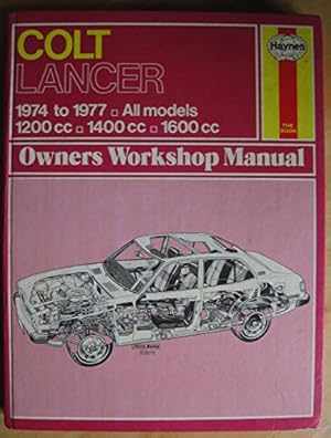 Imagen del vendedor de Colt Lancer Owner's Workshop Manual (Service & repair manuals) a la venta por WeBuyBooks