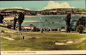 Ansichtskarte / Postkarte Swanage Dorset England, Miniature Golf Course, Swanage Bay, Minigolf
