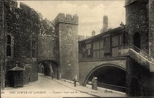 Immagine del venditore per Ansichtskarte / Postkarte London City England, Traitors' Gate and St Thomas s Tower venduto da akpool GmbH