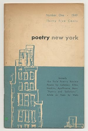 Image du vendeur pour Poetry New York: A Magazine of Verse and Criticism - No. 1, 1949 mis en vente par Between the Covers-Rare Books, Inc. ABAA