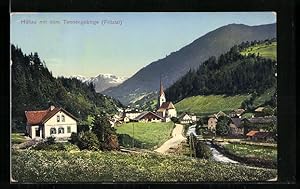 Ansichtskarte Hüttau /Fritztal, Ortsansicht mit Tennengebirge