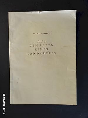 Bild des Verkufers fr Aus dem Leben eines Landarztes : 2 Vorlesungen. zum Verkauf von Antiquariat-Fischer - Preise inkl. MWST