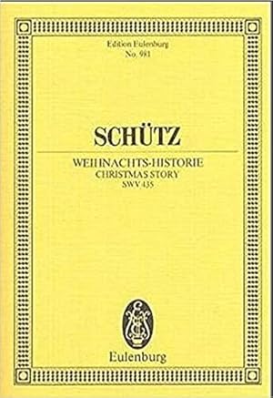 Seller image for WEIHNACHTSHISTORIE SWV453 for sale by CONTINUO Noten-Buch-Versand