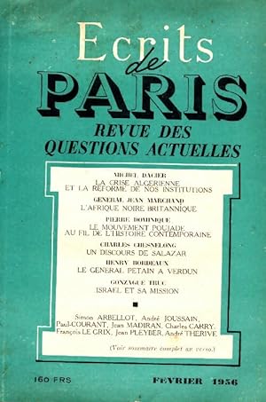 Ecrits de Paris n?135 - Collectif