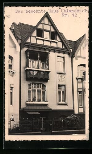 Foto-Ansichtskarte Köln-Lindenthal, Haus in der Uhlandstrasse 12