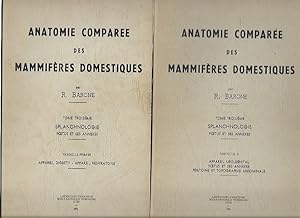 Image du vendeur pour Anatomie compare des mammifres domestiques Tome troisime : Splanchnologie, foetus et ses annexes; Fascicule i et II mis en vente par La Petite Bouquinerie