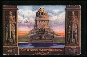 Ansichtskarte Leipzig, Völkerschlacht-Denkmal, 1813-1913