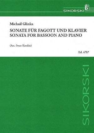 Bild des Verkufers fr Sonate fr Fagott und Klavier zum Verkauf von AHA-BUCH GmbH