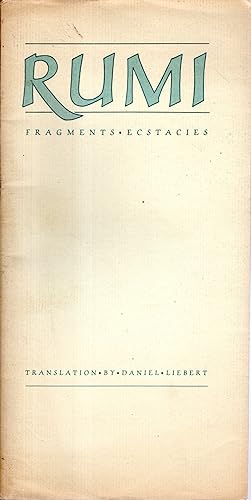 Bild des Verkufers fr Fragments, Ecstacies) zum Verkauf von Dorley House Books, Inc.