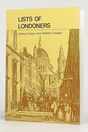 Immagine del venditore per Lists of Londoners (Guides for Genealogists, Family and Local Historians) venduto da George Longden
