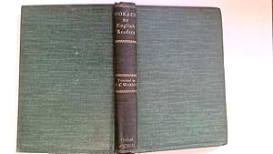 Imagen del vendedor de Horace For English Readers a la venta por Goldstone Rare Books