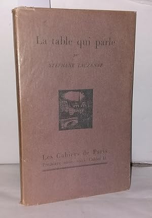 Imagen del vendedor de La table qui parle a la venta por Librairie Albert-Etienne