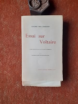 Essai sur Voltaire - Cours professé à la Société des Conférences
