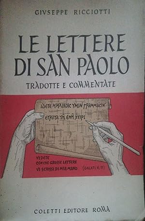 Le lettere di San Paolo tradotte e commentate