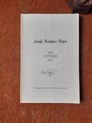 Lettres 1816-1817. Correspondance conservée à Chalon-sur-Saône