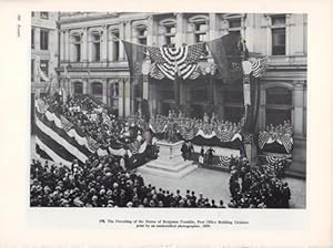 Bild des Verkufers fr LAMINA V24339: The Unveiling of the Statue of Benjamin Franklin 1899 zum Verkauf von EL BOLETIN