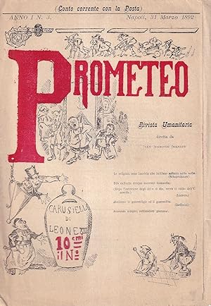 Prometeo. Rivista umanitaria - Anno I, n. 3, Napoli, 31 marzo 1892