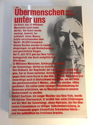 Bild des Verkufers fr bermenschen unter uns. zum Verkauf von Antiquariat Maralt