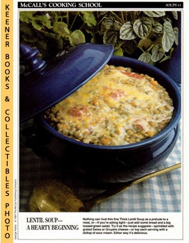 McCall's Cooking School Recipe Card: Soups 11 - Thick Lentil Soup : Replacement McCall's Recipage...