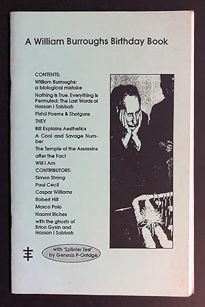 Seller image for A William Burroughs Birthday Book for sale by Philip Smith, Bookseller