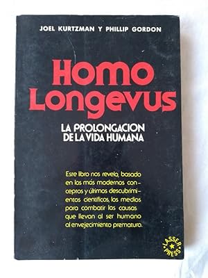 Imagen del vendedor de Homo longevus a la venta por Libros Ambig