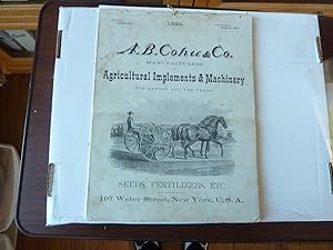 A.B. Cohu & Co. Manufacturers of Agricultural Implements and Machinery