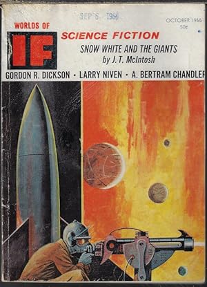 Image du vendeur pour IF Worlds of Science Fiction: October, Oct. 1966 ("Neutron Star"; "Snow White and the Giants") mis en vente par Books from the Crypt
