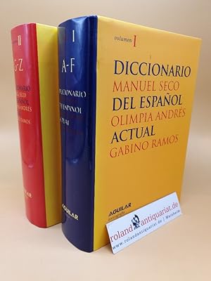 Seller image for Diccionario del Espanol Actual ; Volume 1: A-F ; Volume 2: G-Z ; (2 Volumes) ; (ISBN: 8429464727) for sale by Roland Antiquariat UG haftungsbeschrnkt
