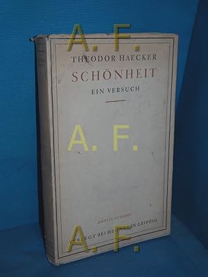 Imagen del vendedor de Schnheit : Ein Versuch Hochland-Bcherei a la venta por Antiquarische Fundgrube e.U.