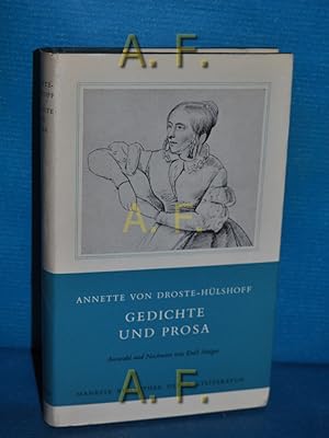 Bild des Verkufers fr Gedichte und Prosa. Ausw. u. Nachw. von Emil Staiger / Manesse-Bibliothek der Weltliteratur zum Verkauf von Antiquarische Fundgrube e.U.