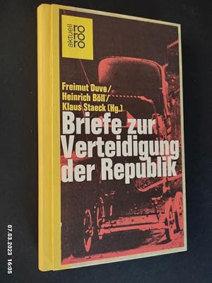 Briefe zur Verteidigung der bürgerlichen Freiheit : Nachtr. 1978. Freimut Duve (Hg.) . / rororo ;...