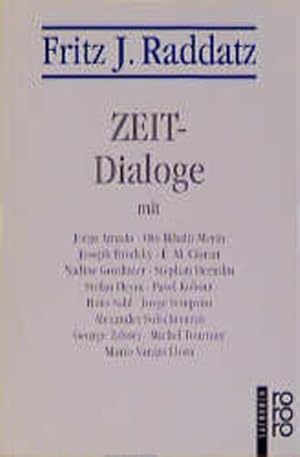Bild des Verkufers fr ZEIT-Dialoge zum Verkauf von Versandantiquariat Felix Mcke