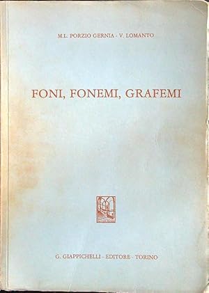 Image du vendeur pour Foni, fonemi, grafemi mis en vente par Librodifaccia