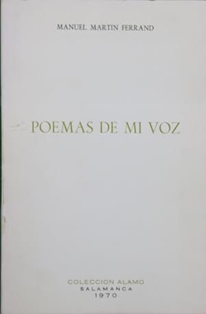 Seller image for Poemas de mi voz for sale by Librera Alonso Quijano