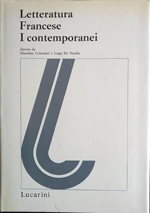 Immagine del venditore per Letteratura Francese. I contemporanei . Volume I/1 venduto da librisaggi