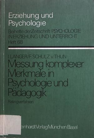 Immagine del venditore per Messung komplexer Merkmale in Psychologie und Pdagogik : Ratingverfahren. Erziehung und Psychologie ; Nr. 68 venduto da books4less (Versandantiquariat Petra Gros GmbH & Co. KG)