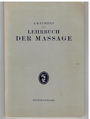 Bild des Verkufers fr Lehrbuch der Massage zum Verkauf von Bcherpanorama Zwickau- Planitz