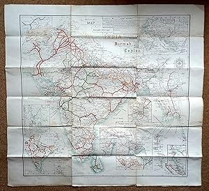 Map of Railway Systems in India, Burmah and Ceylon