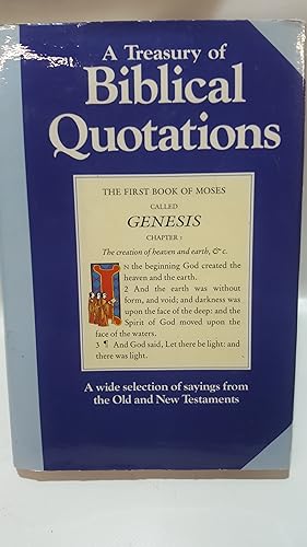 Bild des Verkufers fr Treasury Of Bible Quotat zum Verkauf von Cambridge Rare Books