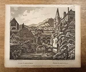Ober Lahnstein (Burgansicht). Ober Lahnstein. Ober Lahnstein. Aquatinta Pl. XVI v. John Gardnor a...