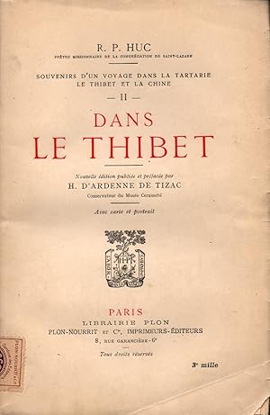 Bild des Verkufers fr Souvenirs d'un voyage dans la Tartarie,le Thibet et la Chine-II-Dans le Thibet zum Verkauf von JP Livres