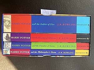 Imagen del vendedor de Harry Potter Paperback Box Set: Four Volumes. The Philosopher's Stone. The Chamber of Secrets. The Prisoner of Azkaban. The Goblet of Fire. a la venta por Book Souk